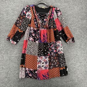 Anthropologie One September Dress Size XS Patchwork Prairie Boho‎ Hippie Cottage